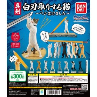 真剣白刃取りする猫～ペン置けました～