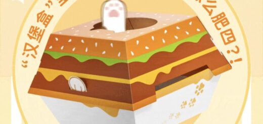 中国のマクドナルドの限定キャットハウス「汉堡猫窝」