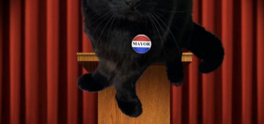 米ミシガン州ヘルの1日市長に就任したジンクスちゃん