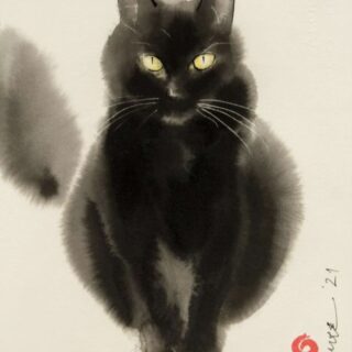 Endre Penovác （Ink, 38x28cm）