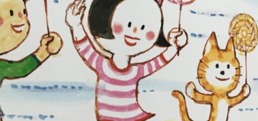 かこさとし「かぜのひのおはなし」(1998年小峰書店)に登場するトラ猫