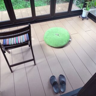 テラスで発見されたネズミさんのご遺体