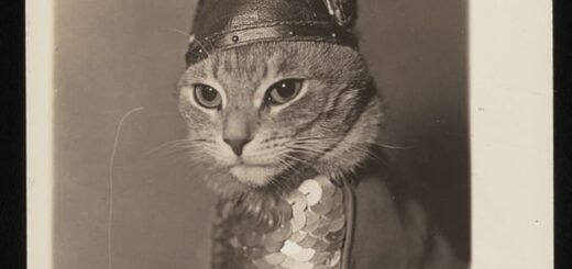 アメリカ議会図書館のデジタルコレクションで公開されているコスプレ姿の猫（ブリュンヒルデ）